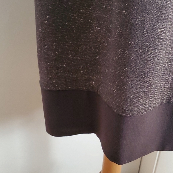 Flattering Ruched Waist Tweed Dress - Picture 2 of 4